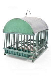 Cage For Birds Green Rounded 26x31x33 Cm
