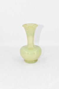 Vase Green Flower Stand In Stone Onyx H 15 Cm