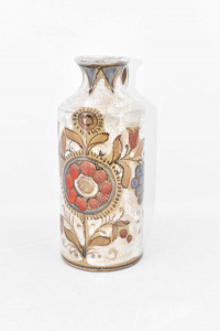 Vase Blumenständer Dekorativ In Terrakotta Schiavon Venezianisch Handbemalt H 26 Cm