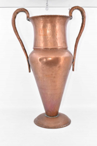 Copper Amphora With 2 Handles 60 Cm