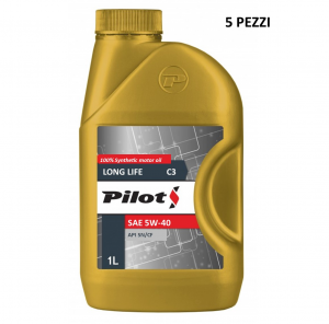 5 Pezzi 5 Litri Olio Motore Pilot 5W-40