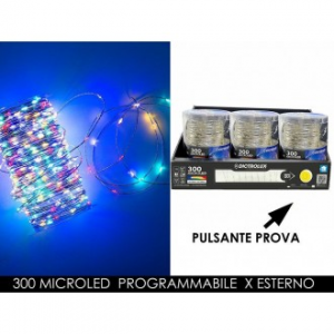 General Trade Catena Luminosa Microled Multicolore 300 Luci Programmabile Per Esterno