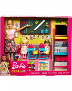 Barbie-Maestra con alunni e accessori