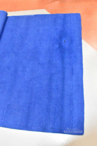 Wollteppich Blau Farbe 240x170 Cm (defekt Fleck)
