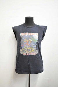 T-shirt Man Iron Maiden Blue Dark Size M
