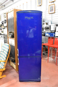 Frigo Con Congelatore Rex Blu Dimensione 1,85x60x55 Cm