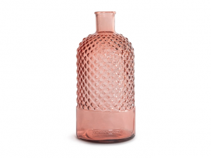 Vaso vetro riciclato rosa 28cm