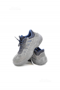 Schuhe Unfallverhütung Basis Grau Blau Größe 42