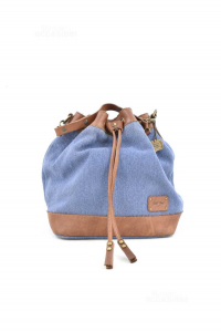 Sack Bag Josh Bag Venice Cloth Light Blue And Leather 28x16x30 Cm