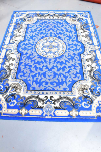 Teppich Blau Weiß Fantasie Größe 220x160 Cm