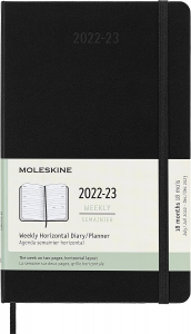 Agenda Giornaliera 12 Mesi 2022 con Copertina Rigida 9x14 cm Agenda Moleskine 
