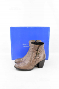 Ankle Boot Every Nice Girl Beige Size.38 In True Leather
