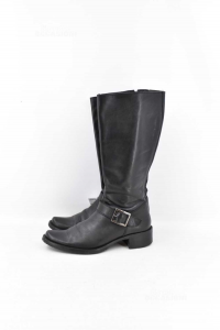 Boots Woman Black With Cinta Size.40