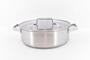 Pot Grill Pan Crofton With Lid Glass 29 Cm New 4 Liters