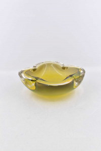Ashtray Glass Murano Butxthe 21x21x8 Cm Yellow Gradient (small Defect)
