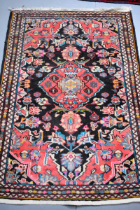 Carpet Persian 92x137 Cm Red Blue Beige Fantasy By Cross Central