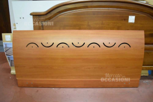 Bed Matrimonial In Wood Color Brown