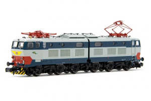 FS, locomotiva elettrica E.656, 5a serie, livrea blu/grigia, ep. IV-V
