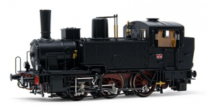 FS, locomotiva a vapore Gr. 835, fanali elettrici, pompa Westinghouse grande, ep. III-IV