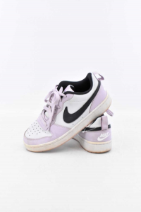 Schuhe Frau Nike Lila Und Weiß Größe 37.5 D