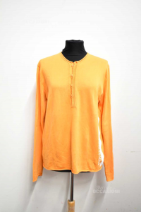 T-shirt Man Emporio Armani Size.l Orange Cotton