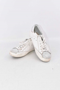 Shoes Baby Girl Philippe Model Junior Size 34 White True Leather