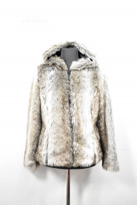 Eco Fur Woman Only Size.m Color Gradient With Zip
