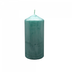 EDG candela moccolo 15cm verde scuro 60 ore