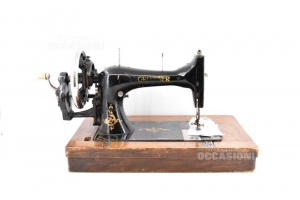 Sewing Machine From Bench With Wooden Base Brand Gritzner De