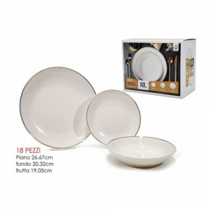 Ø 270 mm ideali per la gastronomia e la casa Set di 12 piatti piani in vera porcellana piatti bianchi anche da dipingere 