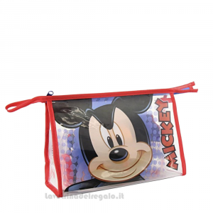 Beauty case da viaggio Mickey Mouse con accessori per bimbi 23x8x15.5 cm - Idee Regalo