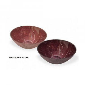 Casablanca CIOTOLA TONDA MULTIUSO CASABLANCA 11*11*3,5CM CERAMICA DECORATA COLORI ASSORTITI 