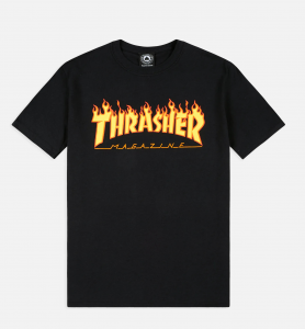 Felpa thrasher fiamme on sale blu