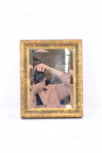 Mirror With Frame Golden 25x30 Cm