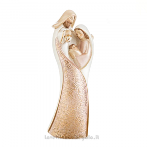 Presepe Natività in porcellana Rosa Gold 12x9x31 cm - Natale