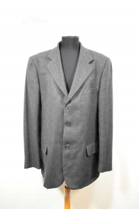 Jacket Man Gray Size 56 Wool