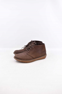Shoes Man Timberland Brown Leather Size 40
