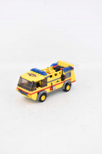 Truck Brigade Of Fire Lego Yellow 14 Cm