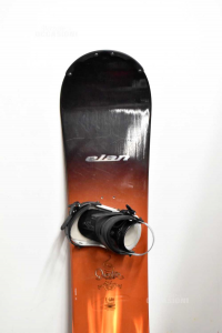 Tavola Da Snowboard Quantum Arancione E Nera Con Atacchi 107 Cm