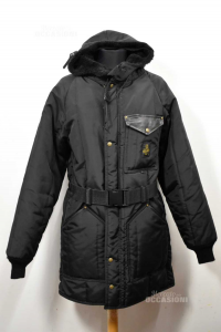 Jacket Man Refrigiwear Cruzcampo Black Long Size.medium,with Belt