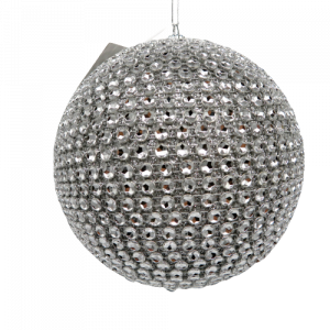 Palla argento diamantata cm12