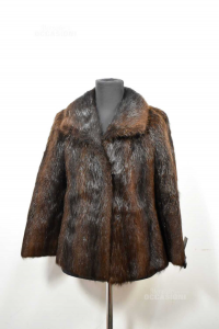 Jacket Short In True Fur Of Castorino Furrier Anfor Empoli Size.42