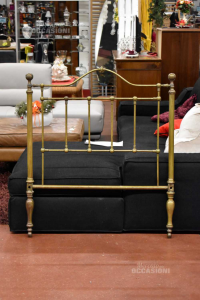 Bed Single Brass Antique