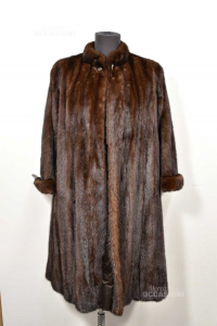 Fur In Real Mink Fur Dark Mario Borsto Size One Length 110 Cm