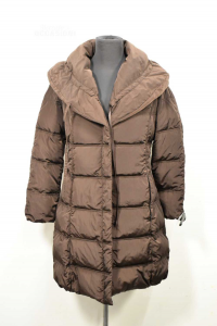 Jacket Duvet Moncler Original Size 1 Effect Quilted Color Brown