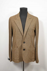 Jacket Man Roberto Hill Size.48 Brown 100% Cotton