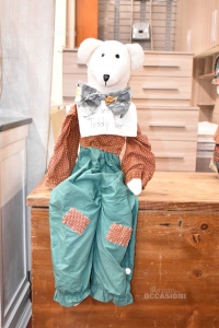 Doll Bear White Hand Made The Am Your Teddy Bear Sit