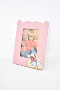 Frame Photo Frame Pink With Kitten 24x18 Cm