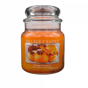 Village Candle candela Orange Cinnamon 105 ore arancia