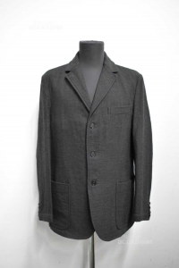 Jacket Man Alberto Aspesi Size.50 Spina Of Fish Green Black